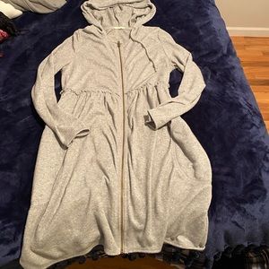 Zip-Up Hooded Cardigan